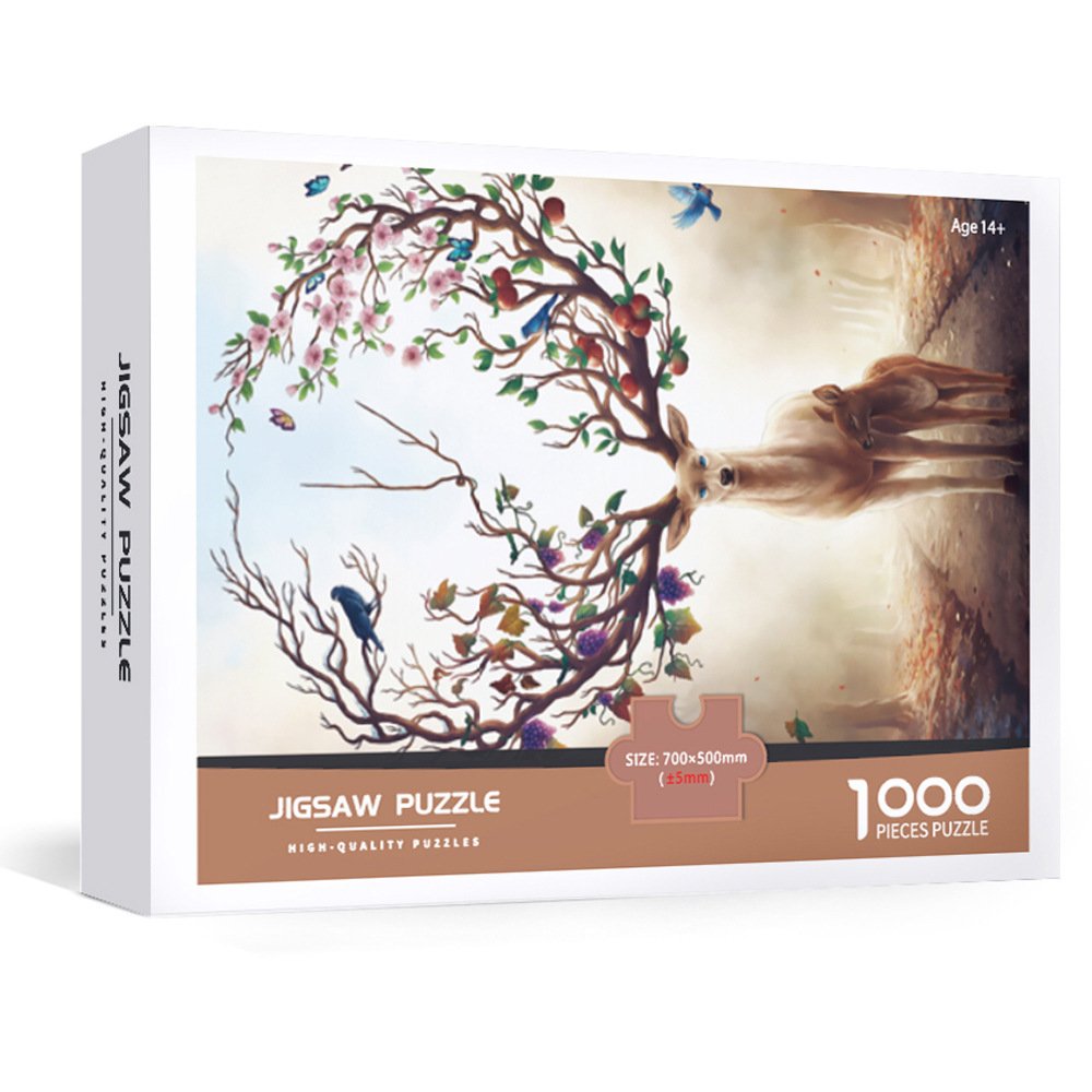 Amazon Venta caliente en stock nueva juventud de 14 años de edad descompresión 1000 piezas rompecabezas de papel juguetes educativos