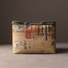 古画汉宫加厚收纳包旅行包台湾布袋茶具茶壶一壶两杯茶盘汉宫春晓