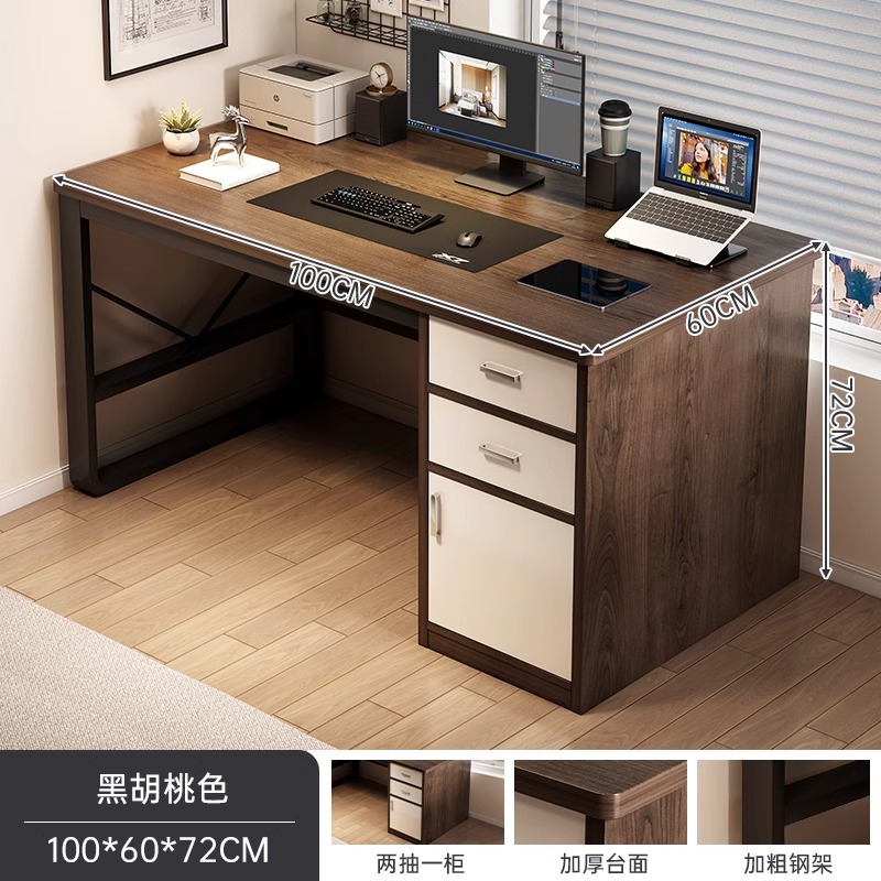 Escritorio para computadora Escritorio Escritorio para estudiantes en casa Casa de alquiler Escritorio de escritura simple Dormitorio Escritorio simple con cajón