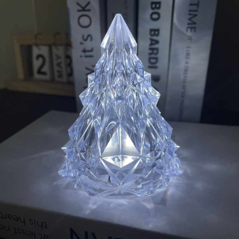 大号水晶圣诞树(白灯）