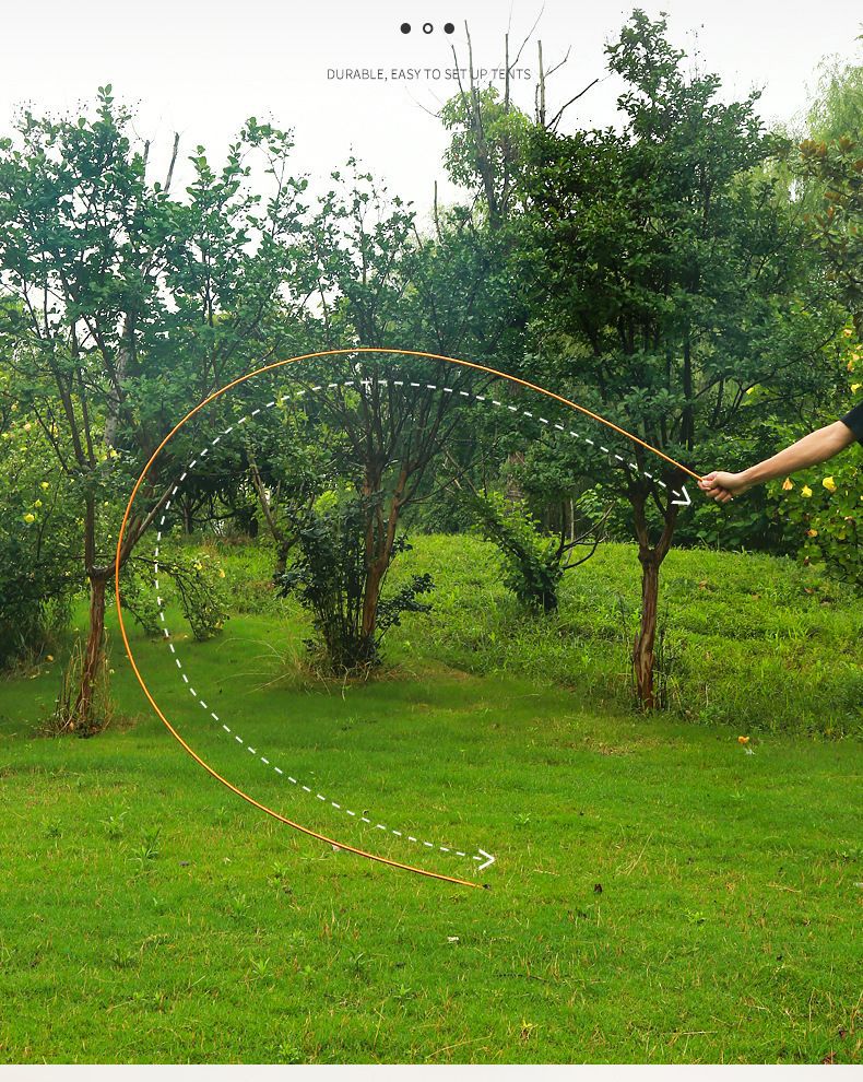 Wind-powered pole outdoor aluminum alloy tent pole, portable folding support pole for two or more people, lightweight tent bracket