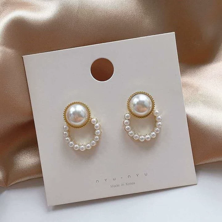 Серебряная игла из жемчуга, стильные универсальные серьги, образец серебро 925, простой и элегантный дизайн, оптом