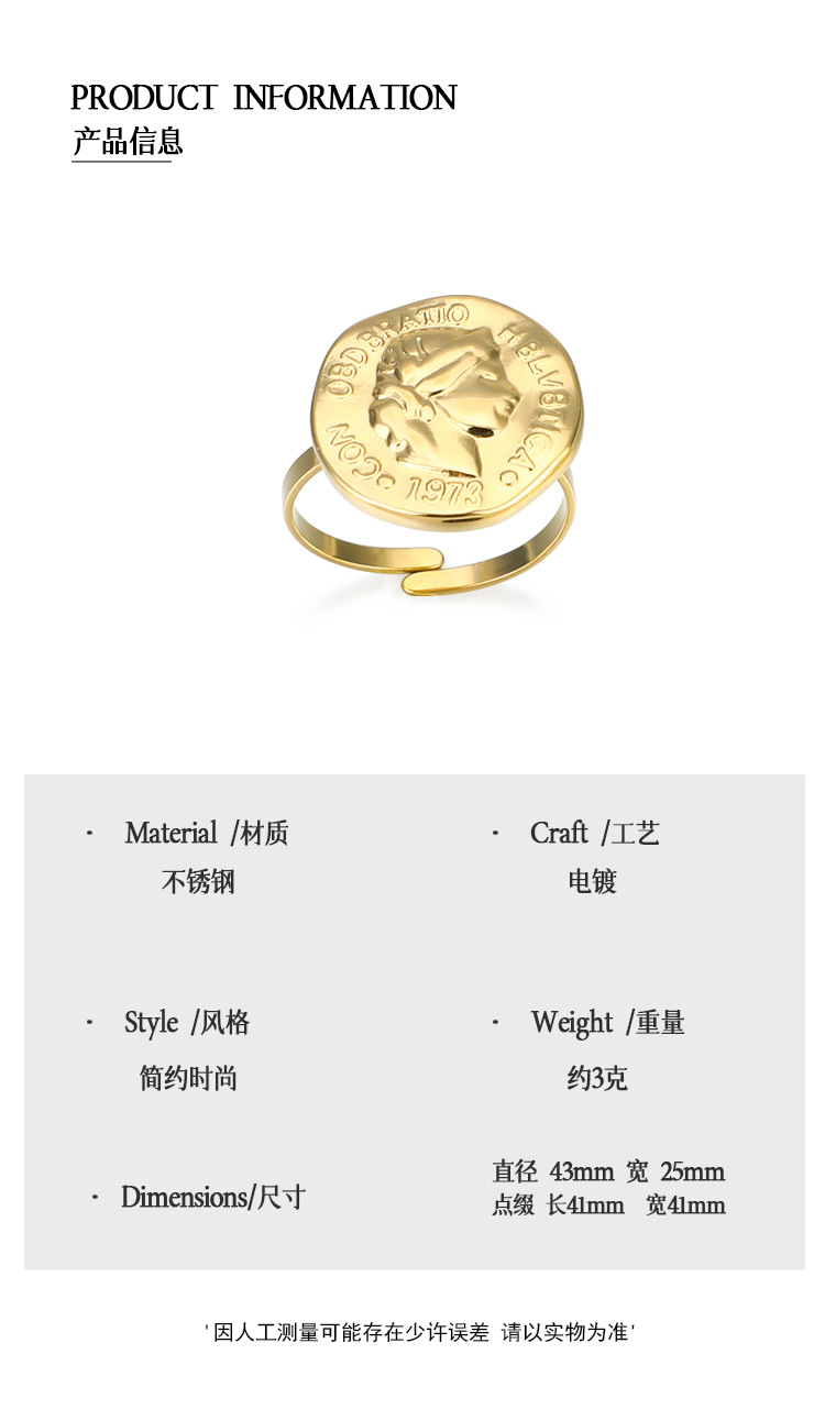 Fashion Stainless Steel Portrait No Inlaid Women'S display picture 2