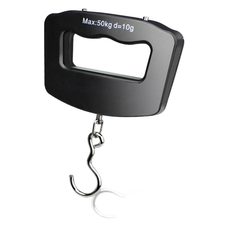 Весы для дорожного багажа 50 кг Трансграничная поставка Портативные портативные электронные весы с крючком Экспресс ручные весы для рыбалки