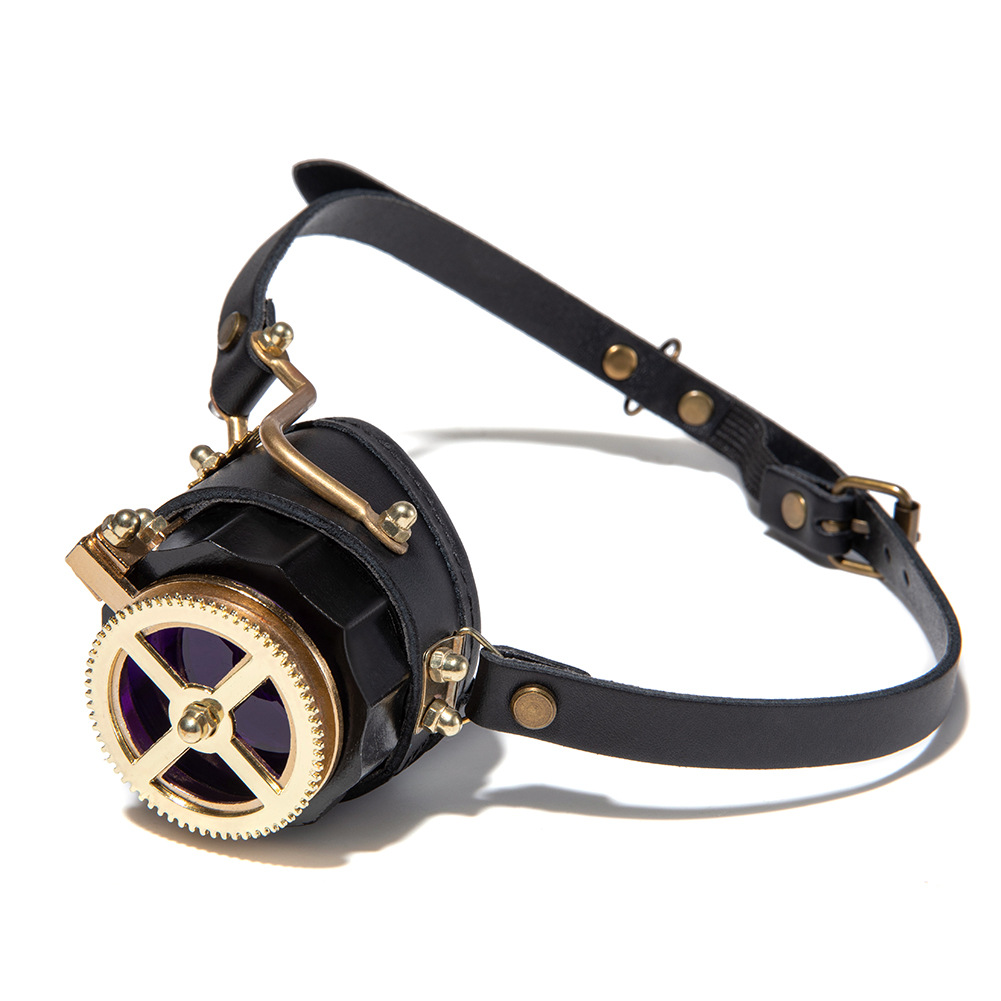Steampunk industrial retro gafas de Halloween medieval gafas de metal pesado gafas góticas props gafas