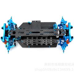 1/10TT02KIT フレームフルセット改造 カーボンファイバーシャーシ アルミ合金アクセサリー DIYアップグレード ラジコンカー改造