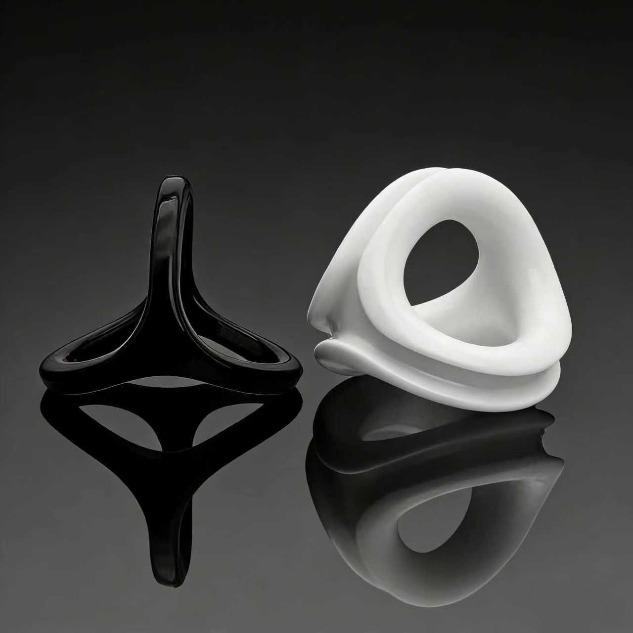 Men’s Delay Ring, TPE Scrotum Locking Ring, Long-Wear Adult Novelty, Yellow — detail image 4
