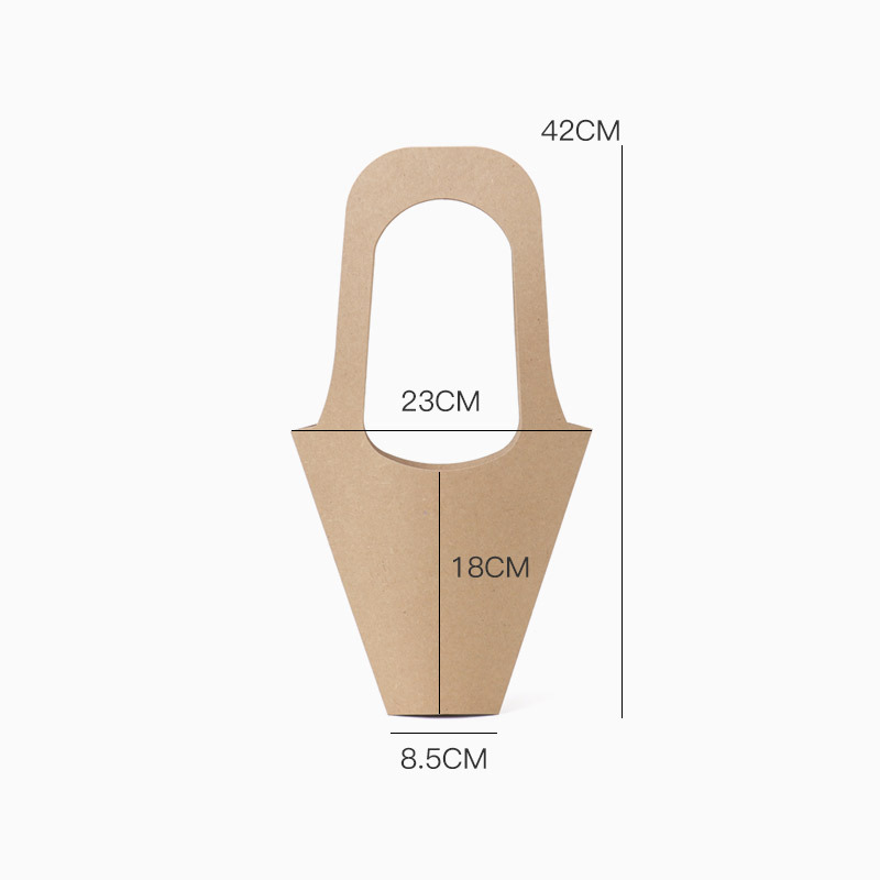 Bolsa transparente con ventana para arreglos florales del Día de la Mujer, caja para arreglos florales, materiales de embalaje para flores, bolsa de exhibición con ventana para decoración floral.