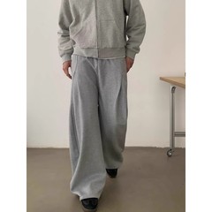 美式复古秋季新款结构剪裁弯刀卫裤男女宽松休闲直筒运动裤ins潮