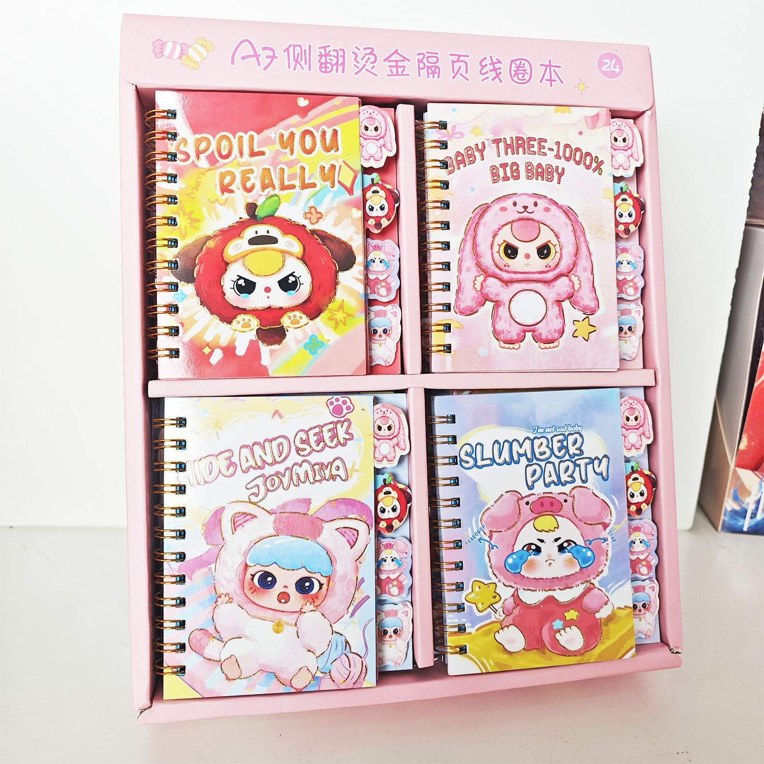 Creativo nuevo libro de círculo de línea Stitch de dibujos animados de alto valor Stitch libro de cuentas portátil para estudiantes al por mayor