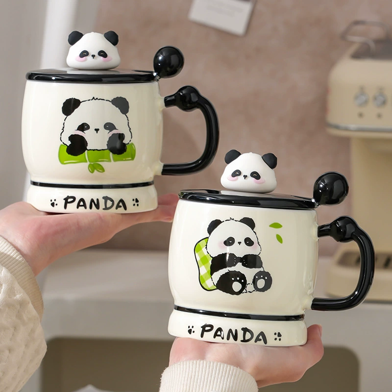 Creative Cartoon Fat Panda Ceramic Cup Student Mug Milk Cup Office Drinking Cup Couple Cup Gift