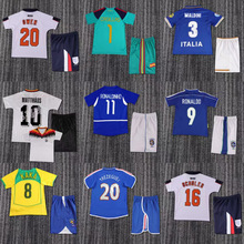 国家队服儿童套装复古经典怀旧复刻版泰版球衣比赛训练服