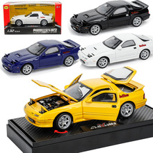 众源兴1/32马自达RX7合金汽车模型回力声光玩具轿车复古跑车盒装