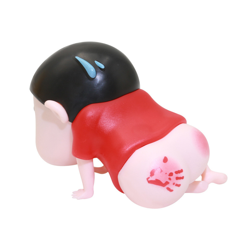 EMO お尻パッククレヨンシャオニウフィギュアブラインドボックスかわいいホームカーオーナメントおもちゃトレンディなおもちゃ人形ギフト|undefined
