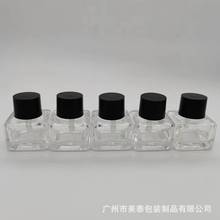 现货7ml方形小香水玻璃瓶 便携车载香薰瓶 化妆品分装瓶