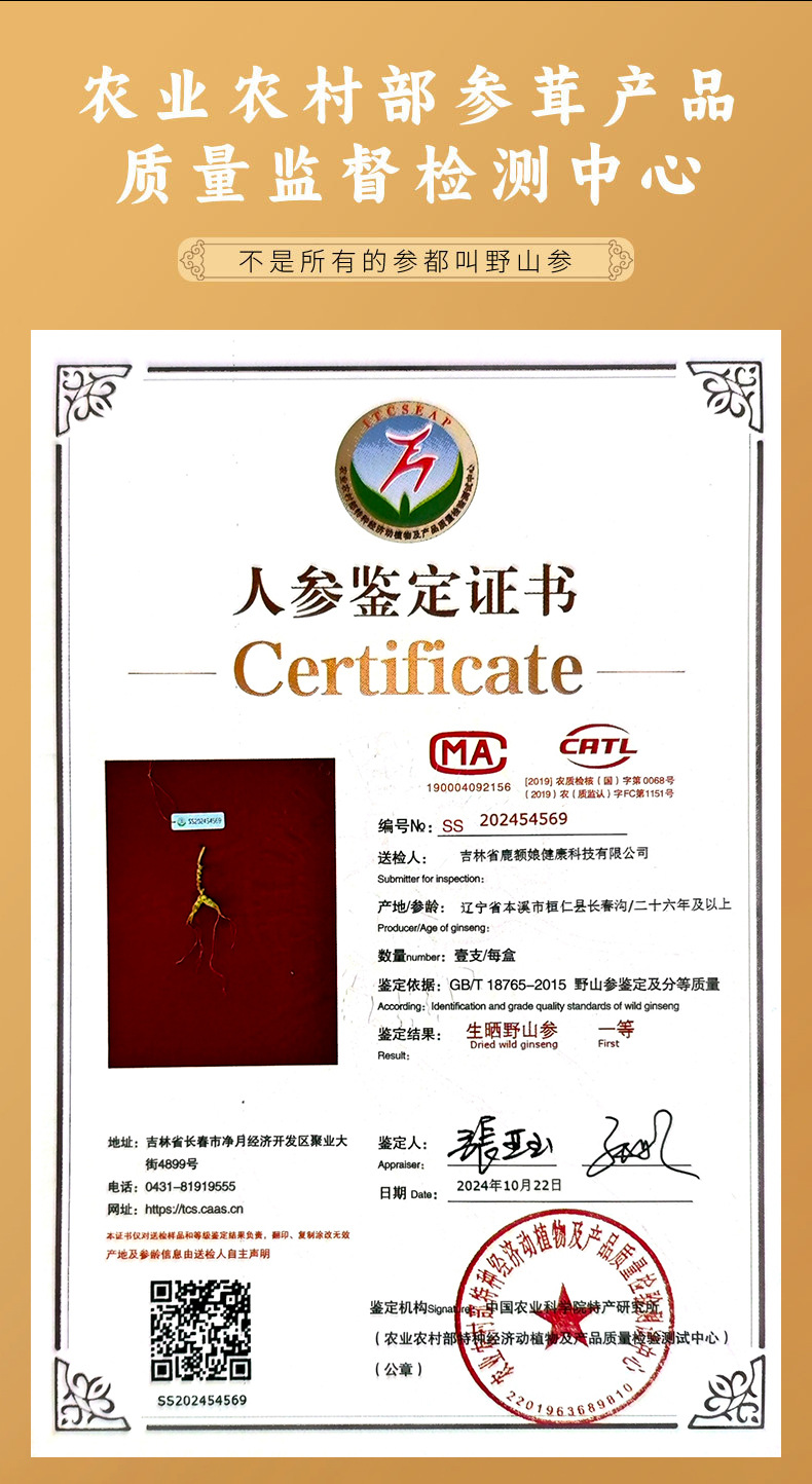 Wild Mountain Ginseng Gift Box Dried Root Slices 15 Years and Above for Soup and Decoction key features