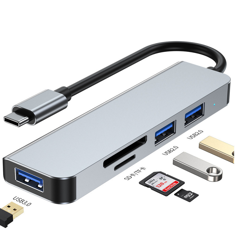 クロスボーダーusb hub 5 in 1ハブ1ドラッグ4 3.0ノートパソコンtypecスプリッタusb拡張|undefined