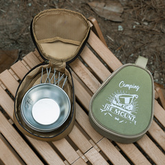 Outdoor Snow Bowl Bag Large Capacity Camping Tote Bag Oxford Cloth Waterproof Tableware Storage Bag Snow Cup Storage Bag