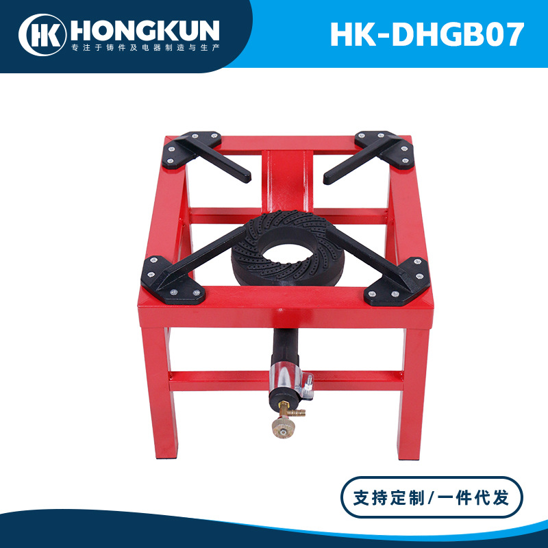 Suministro directo de fábrica estufa portátil al aire libre de una sola cabeza estufa de doble cabeza con soporte estufa de hierro fundido estufa de gas de alta potencia