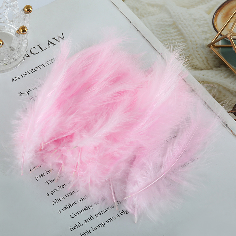 Pelotas de pavo, plumas de terciopelo de cola afilada, plumas de colores, Dreamnet, plumas, plumas, luces de plumas, bolas de olas, plumas, venta al por mayor transfronteriza