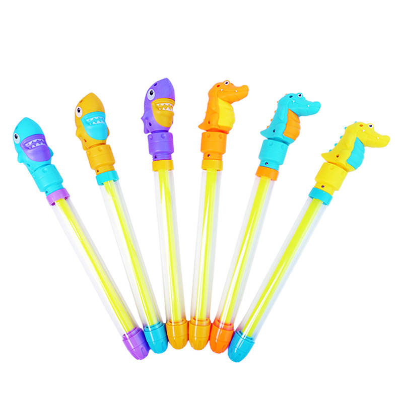 Juguetes del día de los niños Pistola de agua de dibujos animados tipo de extracción de agua de gran capacidad para niños y niñas jugando en la playa juguetes de agua al por mayor