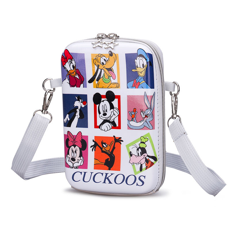 Creativo y simple 2025 nueva tendencia de moda bolso de cáscara de huevo para niños bolso de mensajero de hombro fresco y dulce para mujer de dibujos animados