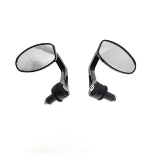 Dəyişdirilmiş Motosiklet Retro Sükan Güzgüsü 22MM Universal Oval Alüminium