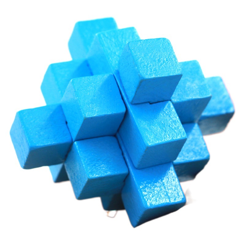 Luban Lock Kongming Lock conjunto completo juguetes educativos para Niños Estudiantes de la escuela primaria tamaño pequeño mini haya Kongming Lock fábrica fija