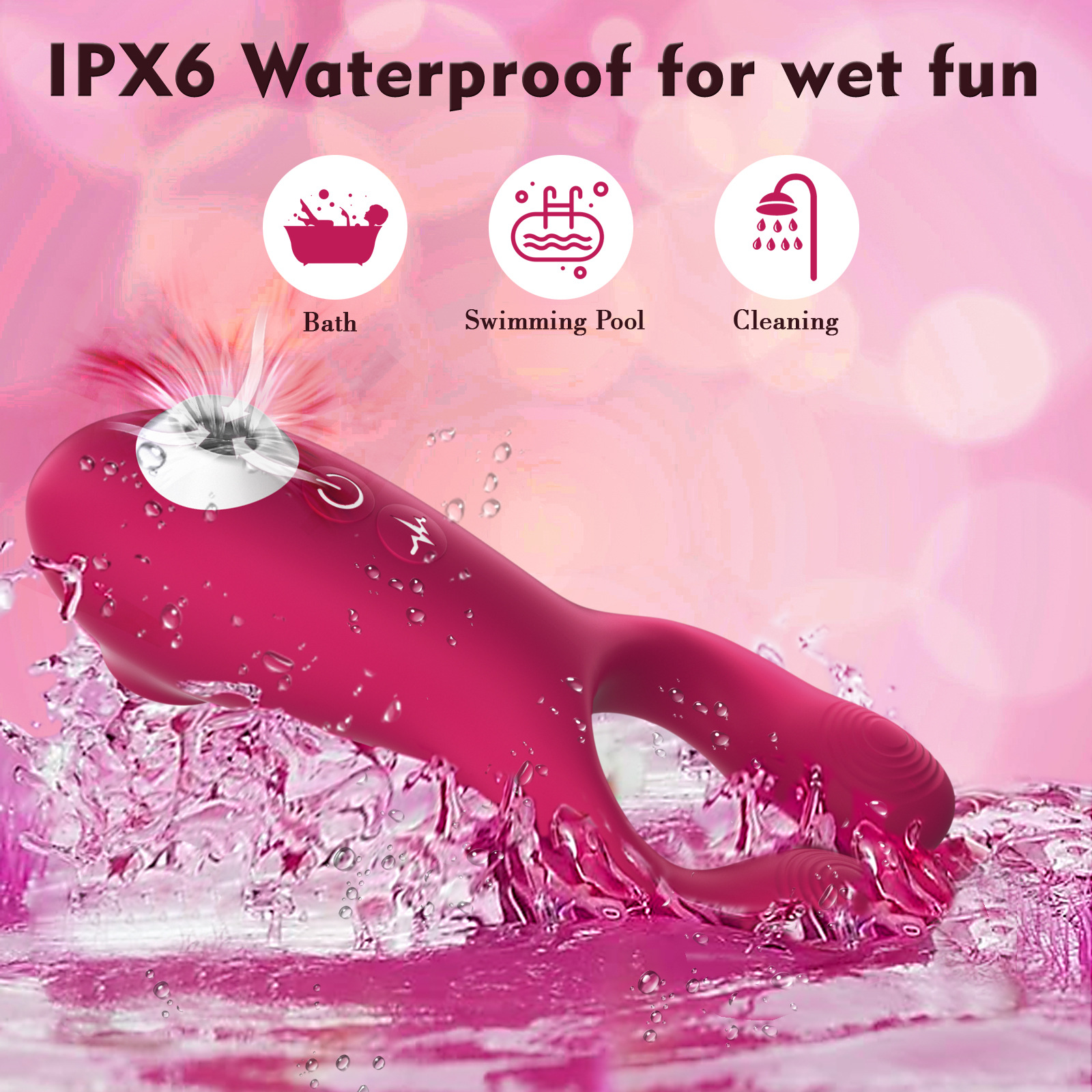 C-form Vibrator Und Nippel-massagegerät Für Paare_voghion.com