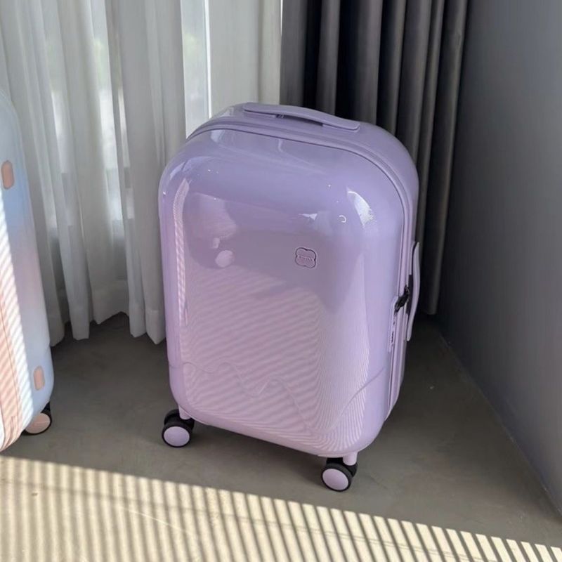 【2205人以上が満足】女性用多機能スーツケース20個 インターネットセレブ 小型トロリーケース 光沢のあるアイスクリームスーツケース レザー|undefined