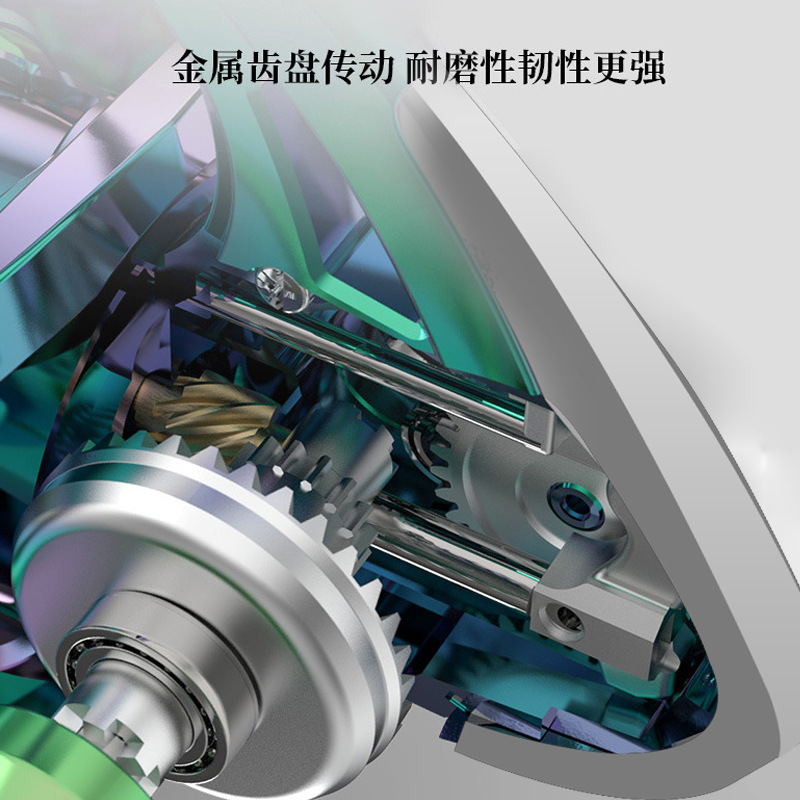 Rueda de hilado de tiburón de oro color brillante metal chapado pintura rueda de pesca de alambre de aleación de aluminio de aviación taza sin hueco rueda de hilado