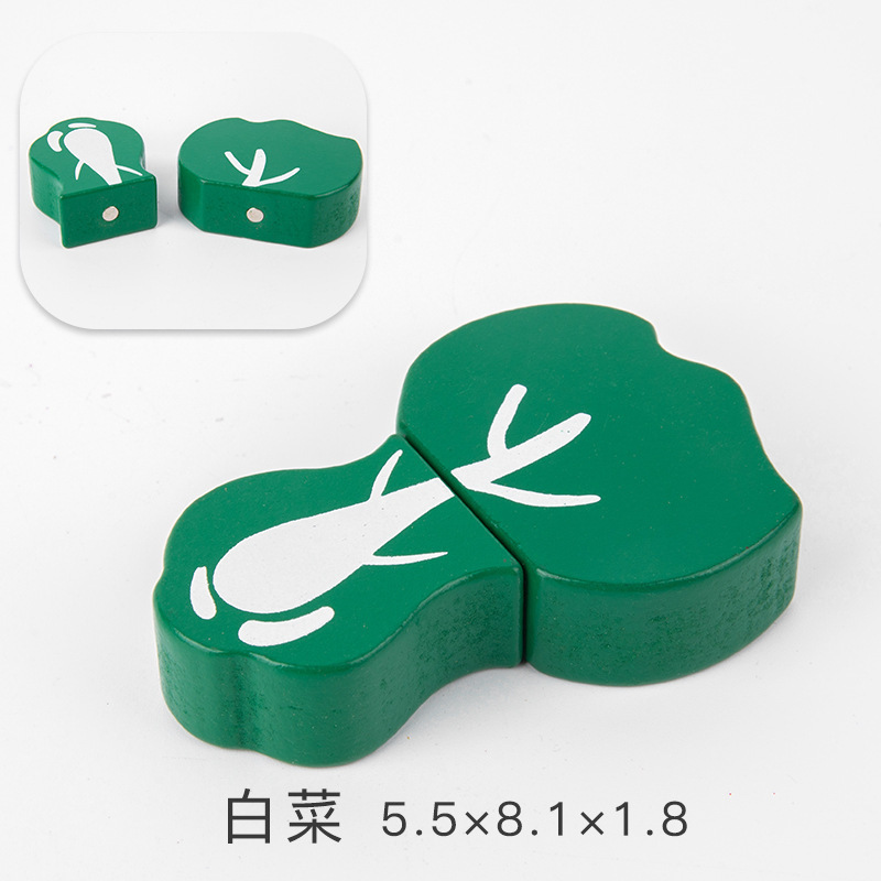 Los niños juegan casa cocina juguetes madera magnética verduras y frutas cortar madera frutas y verduras a granel traje al por mayor