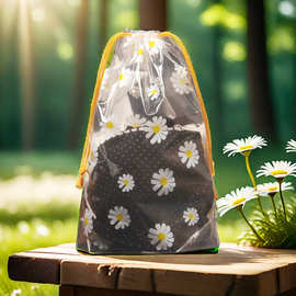 雏菊束口包装袋T恤背心童装束口菊花抽绳袋内裤袜子防晒服收纳袋