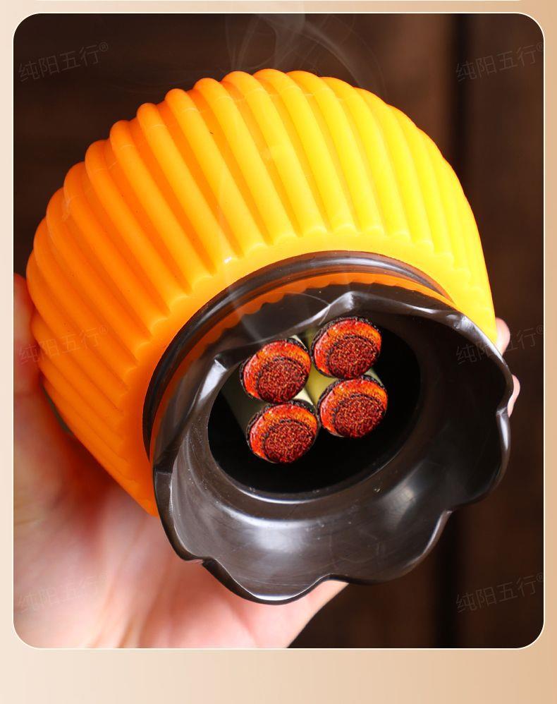 Bian Stone Facial Moxibustion Jar Portable Moxa Cup with Lotus Rim for Shoulder Neck Gua Sha Home Use details