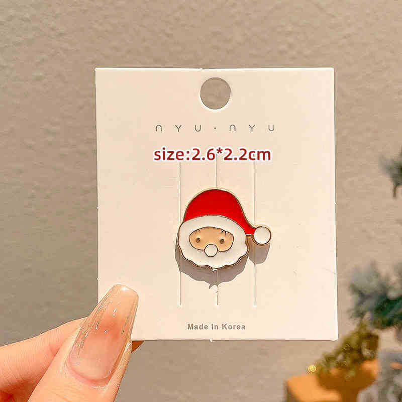 Broches de dibujos animados de Navidad adorable Papá Noel pequeño regalo pin accesorios insignia insignia ropa accesorios decoración