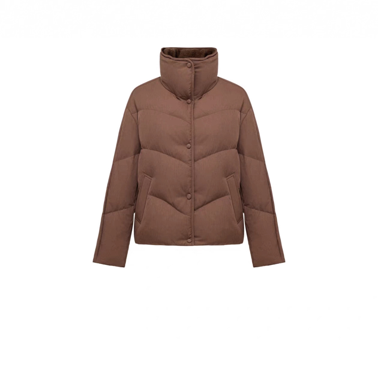 Cabinet 3600+! 2025 Winter New Style Light Warm White Duck down Texture Loose Short High Collar down Jacket for Women