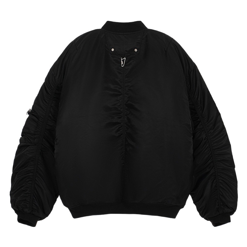 Marca de moda Undermycar multi-Bolsillo de piloto soporte collar chaqueta de los hombres y las mujeres de la misma chaqueta informal de algodón acolchado Suelto