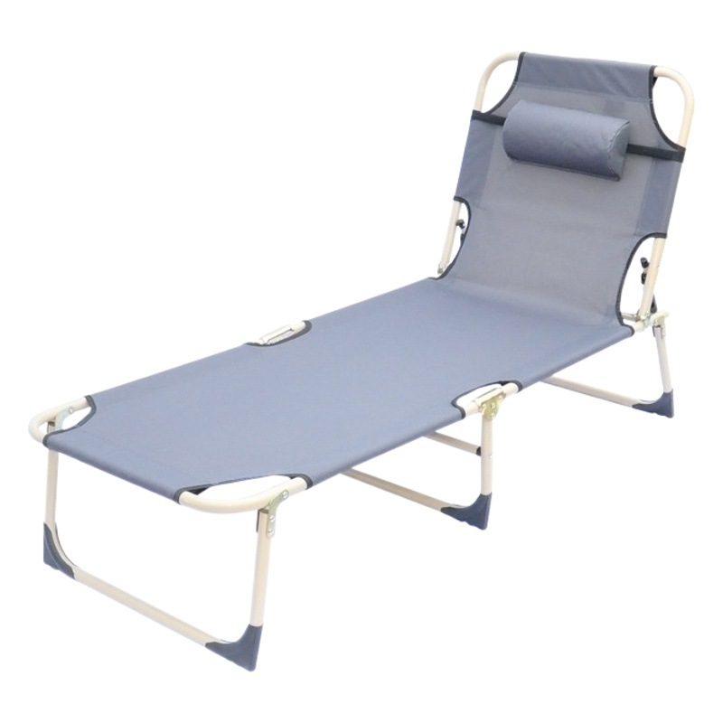 Factory Direct outdoor camping single lunch break three folding bed portable emergency relief escort aluminum alloy folding bed