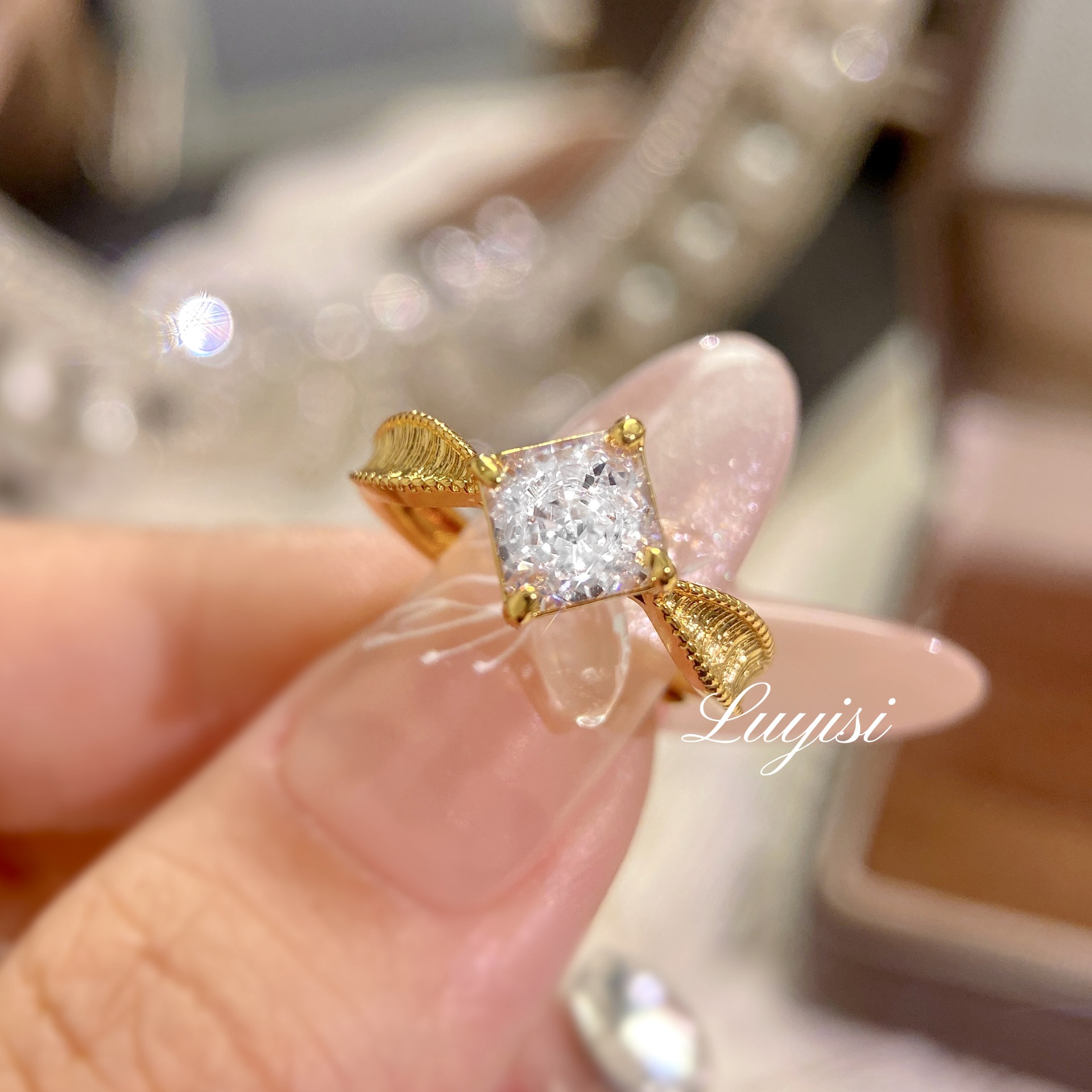 Funkelnder Designer Ring Für Damen, Elegant Und Bequem_voghion.com