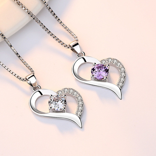 Weihua Love in Heart Fashion New Necklace Korean Jewelry Wholesale Silver Plated Popular Jewelry Pendant Jewelry