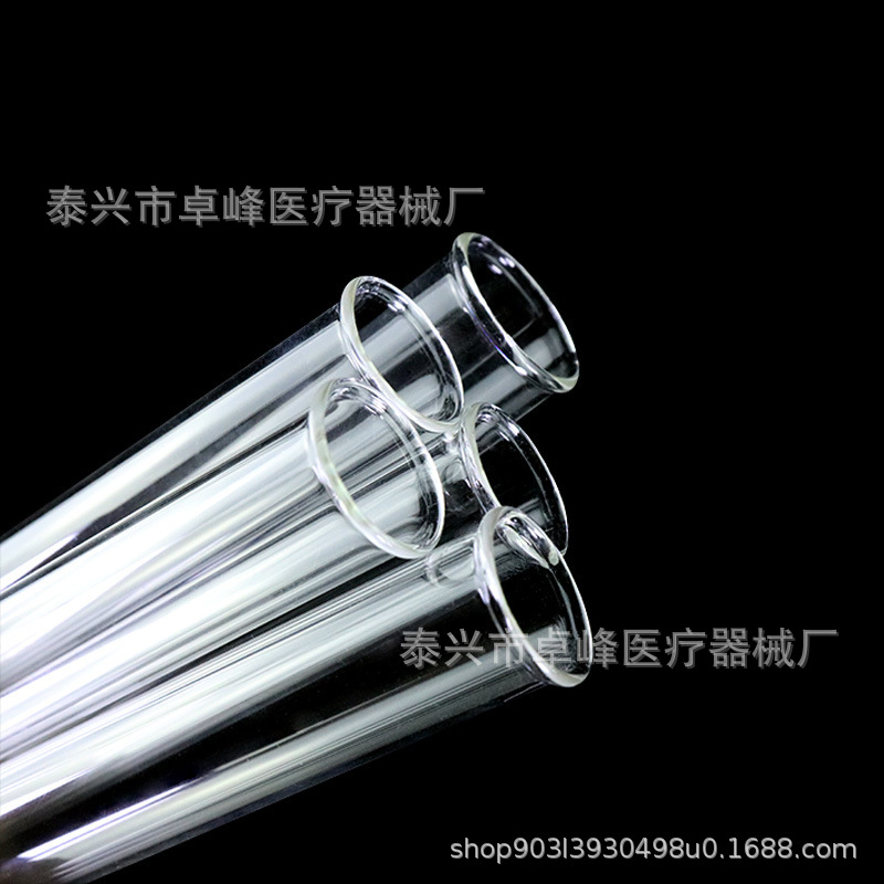 卓峰厂家直供卷口圆底15*100mm玻璃试管 陶瓷插花试管