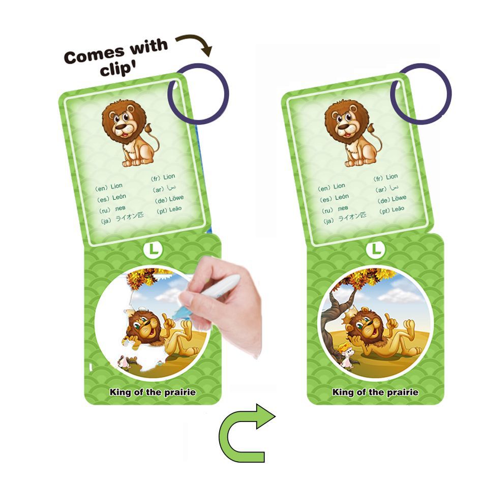 Niños tarjetas de pintura de acuarela tarjeta de color de agua juguetes científicos y educativos tarjetas de graffiti