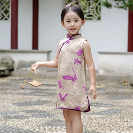 童旗袍;童民族服装;童马甲
