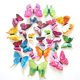 3d Three-dimensional Imitation Three-dimensional Butterfly Decorative Stickers Wall Stickers with Glue Wedding Decoration Refrigerator Stickers Magnetic Stickers