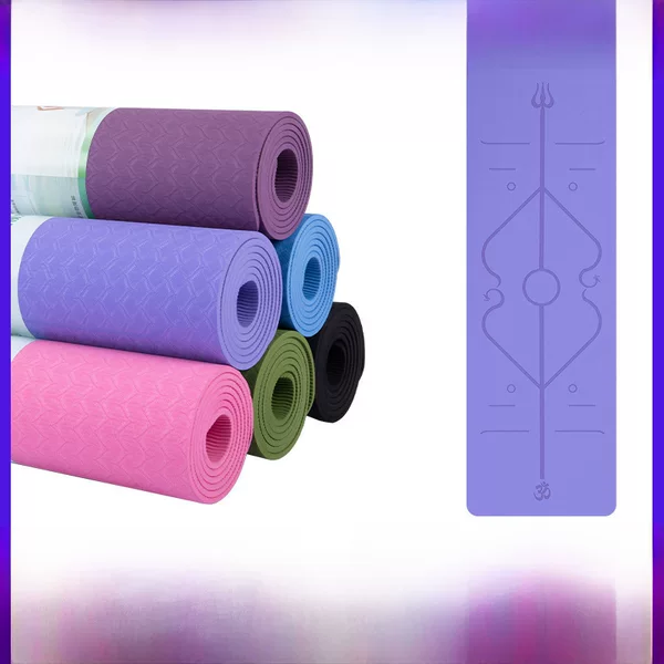tpe yoga mat thickened and widened 90cm yoga mat silent shock absorption non-slip dance mat home yoga mat manufacturers