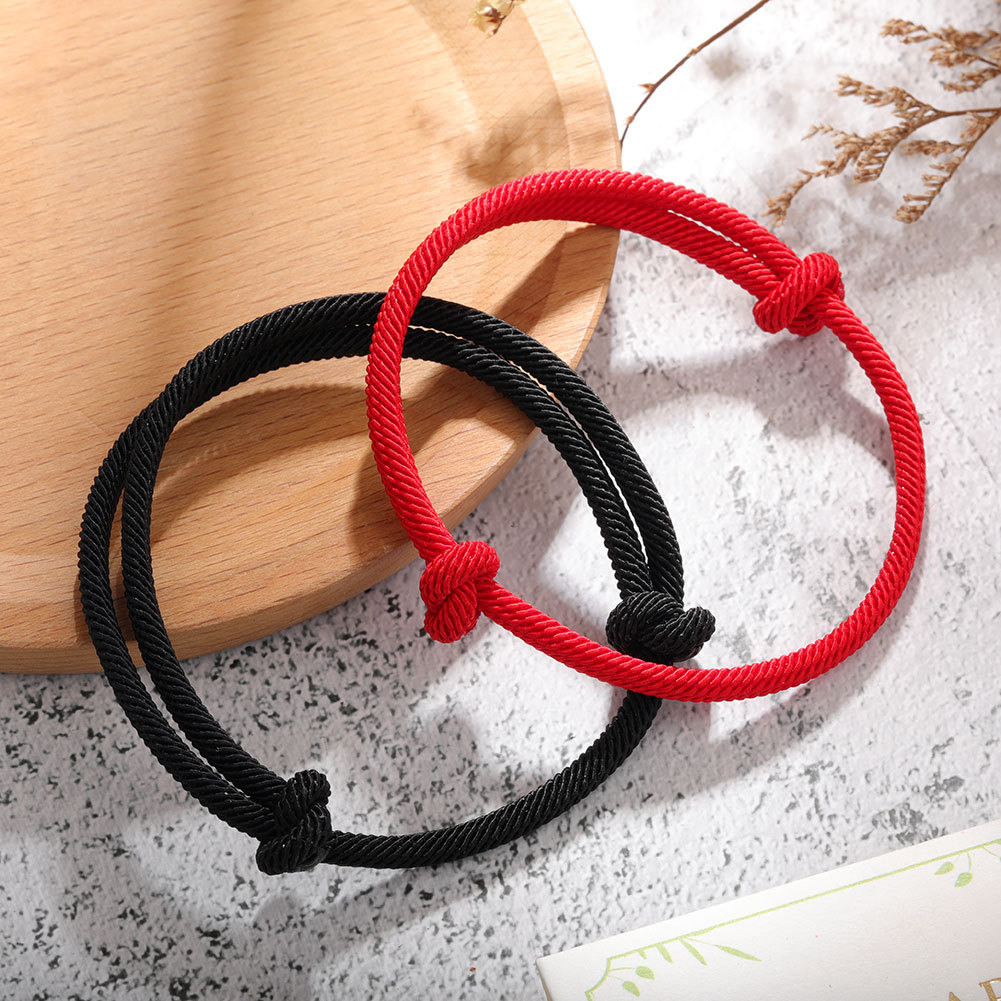 11g Weight Bracelets Classification Polyester Chain Material 1 Piece Quantity Holiday, Daily Occasion Dacron thread Material Round Pattern Couple Gender Simple Style, Classic Style Style Simple Style Classic Style Round Dacron Thread Wholesale Bracelets 3