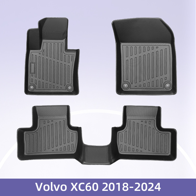 Europa para Volvo XC60 2018 - 2024 combustible 3D todo el tiempo TPE cojín de pie de automóvil