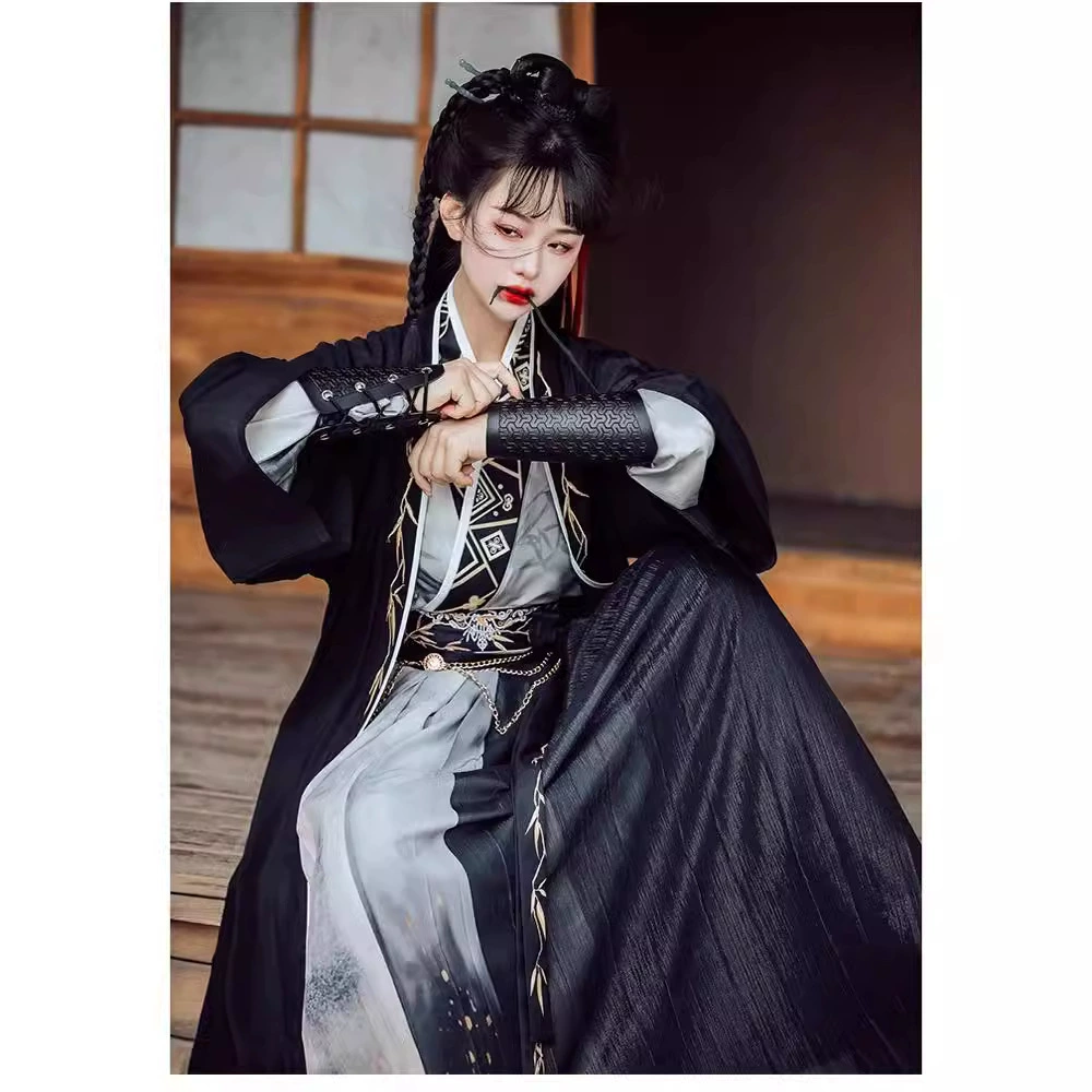 Оригинальный ханьфу 2025: новая модель, безупречная рубашка в стиле династии Сун, длиной до талии, с элементами китайской живописи, унисекс, стильная и универсальная для повседневной носки.