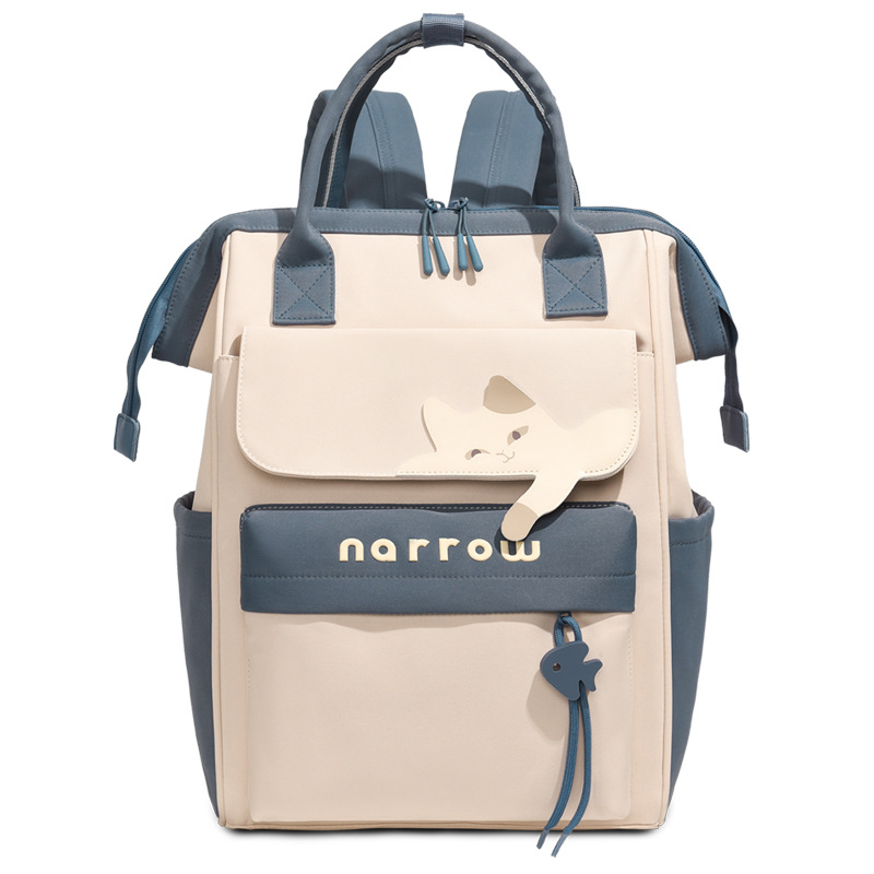 Bolsa de moda multifuncional para mamás de gran capacidad de contraste de color bolsas de mano para madre y bebé bolsas de aislamiento de leche independientes bolsas de hombro mujeres