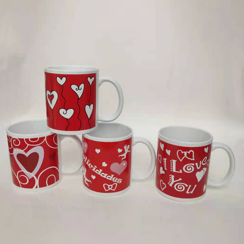 12OZ flor asada taza de cerámica recta taza de cerámica taza de agua creativa taza de leche taza de café al por mayor